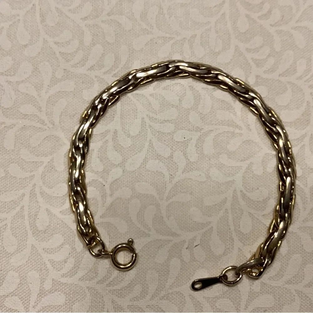 Gold-Tone Women’s Braided Chain Bracelet by Avon
